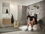 Крючок Hansgrohe WallStoris для полотенец на штангу, 2шт, матовый чёрный 27929670