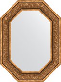Зеркало Evoform Polygon 590x790 в багетной раме 101мм, вензель бронзовый BY 7233