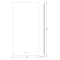 Зеркало с фацетом Defesto Glow 60x120, LED подсветка, ИК-выключатель, тёплый белый свет DF 2518R