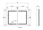 Шкаф зеркало для ванной Aquatek круговая подсветка, 900x700x133 AQ7904-MLC