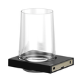 Держатель стакана Keuco Edition 11, в комплекте с хрустальным стаканом, чёрный матовый 11150 379000