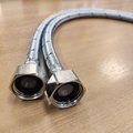 Гибкая подводка смесителя Aquatek, M10x1 x G1/2", 60см, пара, нержавеющая сталь 5907SP