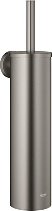 Ёршик для унитаза Grohe Essentials настенный, металлическая колба, Антрацит - Brushed Hard Graphite, тёмный графит, матовый 40696AL0