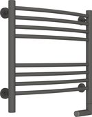 Полотенцесушитель электрический Сунержа Богема 2.0, выгнутая 500x500, МЭМ справа, графит 012-5203-5050