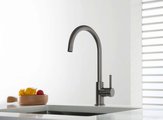 Смеситель для кухни Aquatek Европа С-излив, оружейная сталь AQ1382BGM