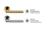 Ручка дверная Colombo Taipan,d50, с накладкой классик, золото глянцевое, матовое LC11R oroplus-oromat
