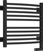 Полотенцесушитель электрический Сунержа Аркус 2.0 500x500, МЭМ правый, чёрный матовый 31-5605-5050