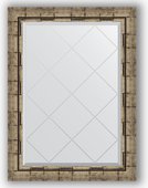 Зеркало Evoform Exclusive-G 630x860 с гравировкой, в багетной раме 73мм, серебряный бамбук BY 4093