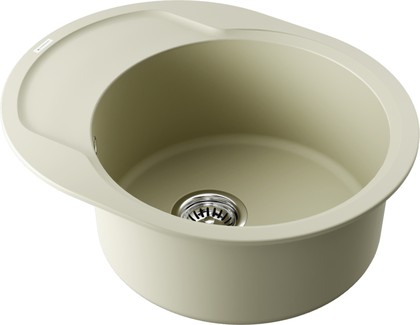 Кухонная мойка Omoikiri Manmaru 62-BE, с крылом, ваниль 4993349