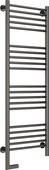 Полотенцесушитель электрический Сунержа Богема 2.0, прямая, 1200x400, МЭМ слева, чёрный хром 01-5204-1240