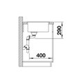 Кухонная мойка Blanco Andano 500-IF, отводная арматура, полированная сталь 522965