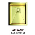 Кухонная мойка Omoikiri Akisame, без крыла, золото OAK-46-U-IN-LG