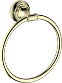 Полотенцедержатель кольцо Aquatek Классик, полированное золото AQ4512PG