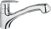 Смеситель для кухни Grohe Eurodisc с выдвижным изливом, хром 32257001