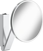 Зеркало косметическое Keuco iLook_move, с подсветкой, круглое, c выключателем, хром 17612 019004