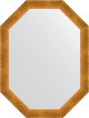 Зеркало Evoform Polygon 600x800 в багетной раме 59мм, травленое золото BY 7039