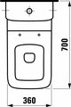 Унитаз напольный Laufen Palace, комплект (чаша, бачок, сиденье с микролифтом) 8.2470.6