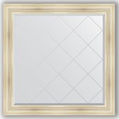 Зеркало Evoform Exclusive-G 1090x1090 с гравировкой, в багетной раме 99мм, травлёное серебро BY 4461
