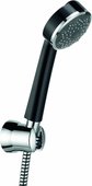 Душевой гарнитур, 1 вид струи, чёрный / хром Kludi ZENTA 6065086-00