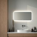 Зеркало с матированием и LED-подсветкой Defesto, 28W, 100x50см, сенсорный выключатель, нейтральный белый свет DF 3805SH