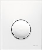 Кнопка управления TECE loop, в комплекте с картриджем, пластик, панель белая, клавиша хром глянцевый 9242627