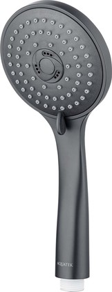 Ручной душ Aquatek Вега 100, 3jet, оружейная сталь AQ2003BGM