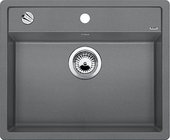 Кухонная мойка без крыла, с клапаном-автоматом, гранит, алюметаллик Blanco DALAGO 6-F 514770