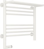 Полотенцесушитель электрический Сунержа Богема 2.0, с полкой, 500x500, МЭМ слева, белый 12-5206-5050