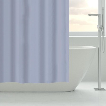 Штора для ванной Grund Rom Uni, 180x200см, текстиль, серый 848.99.032