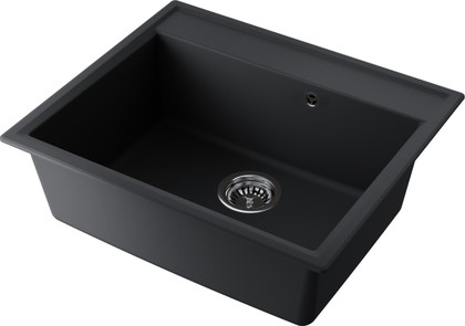 Кухонная мойка Omoikiri Daisen 60-BL, искусственный гранит, чёрный 4993622