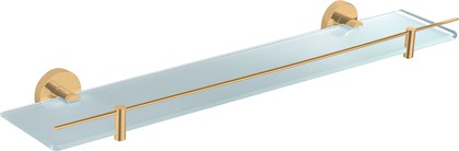 Полочка RAV Slezak Colorado 600, стеклянная, с ограничителем, золото матовое COA0900/60ZK