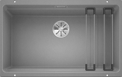 Кухонная мойка Blanco Etagon 700-U, отводная арматура, алюметаллик 525169