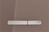 Смывная клавиша для унитаза Geberit Sigma50 двойной смыв, умбра / хром металлический 115.788.SQ.2