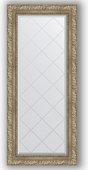 Зеркало Evoform Exclusive-G 550x1250 с гравировкой, в багетной раме 85мм, виньетка античное серебро BY 4057