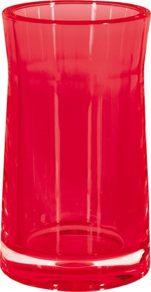 Стакан для зубных щёток Spirella Sydney Clear-Acrylic, красный 1017767