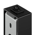 Косметическое зеркало Keuco iLook_move, подсветка, круглое, выключатель, увеличение х5, чёрный матовый 17612 379004
