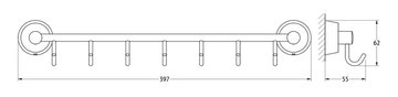Вешалка для полотенец FBS Vizovice, 7 крючков, 40см, хром VIZ 028