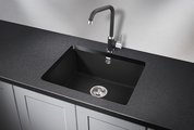 Кухонная мойка Granula 5551, 555x460, универсальный монтаж, кварц, Турмалин 5551, ТУРМАЛИН