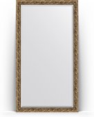 Зеркало Evoform Exclusive Floor 1110x2000 пристенное напольное, с фацетом, в багетной раме 84мм, фреска BY 6151