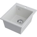 Кухонная мойка Omoikiri Omishima 41 WH Matt Natceramic, врезной монтаж, белый матовый 4997547