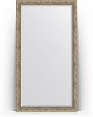 Зеркало Evoform Exclusive Floor 1100x2000 пристенное напольное, с фацетом, в багетной раме 85мм, виньетка античное серебро BY 6153