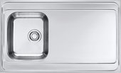 Кухонная мойка Alveus Classic Pro 70, 1000 x 600, накладная, с крылом, нержавеющая сталь 1130471