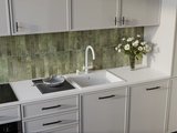 Кухонная мойка Omoikiri Akari 57 WH, Tetogranit, белый 4997365