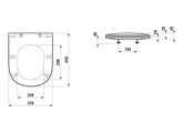 Сиденье для унитаза Laufen Lua с крышкой Slim, микролифт, белый 8.9108.3.000.000.1