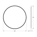 Зеркало с окантовкой Defesto Aura d60, LED подсветка, без выключателя, тёплый белый свет DF 2993