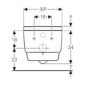 Унитаз-биде Geberit AquaClean Mera Comfort панель белая 146.214.11.1
