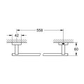 Держатель для полотенец Grohe Essentials Cube 55см, хром 40509001