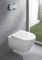 Сиденье с крышкой для унитаза Villeroy & Boch Subway 2.0, с функцией автоматического опускания (SoftClosing), со снимаемым сиденьем (QuickRelease), Альпийский белый 9M68S101