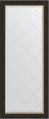Зеркало Evoform Exclusive-G 640x1540 с гравировкой в багетной раме 71мм, черное дерево с золотом BY 4532