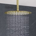 Верхний душ Aquatek круглый, 300x2, шлифованное золото AQ2075BG